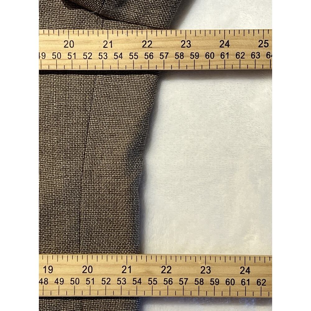 Creameuix Collection L 42R Tan Hopsack Unlined Casual Weekender Blazer Note - Picture 13 of 16